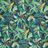 Ткань Zamiflora 01 Navy - Galleria Arben / Галерея Арбен