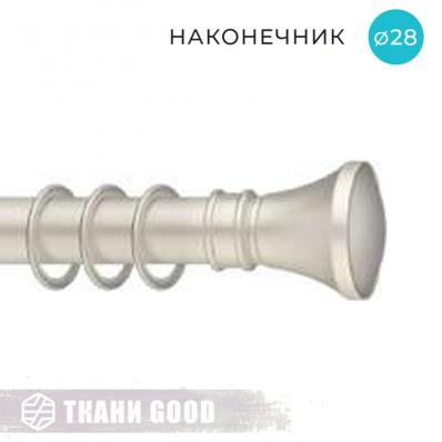Декоративный наконечник Юла, Ø28 цвет сталь