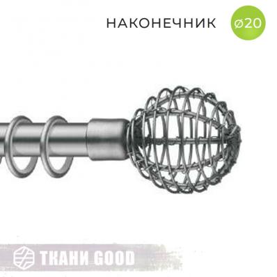 Декоративный наконечник Меридиан, Ø20 цвет титан