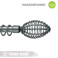 Декоративный наконечник Тесла, Ø20 цвет графит