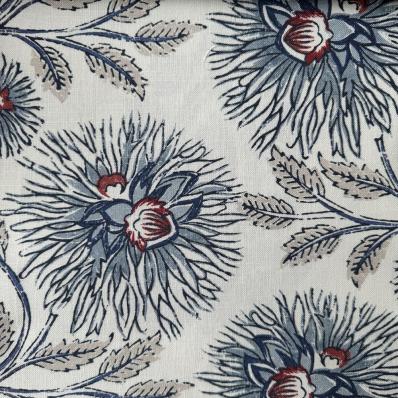 Ткань Dahlia Trail Indigo Cochineal  -  Galleria Arben / Галерея Арбен