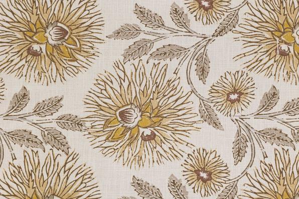 Ткань Dahlia Trail Turmeric  -  Galleria Arben / Галерея Арбен