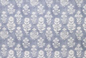 Ткань Floral Batik Cornflower Blue  -  Galleria Arben / Галерея Арбен