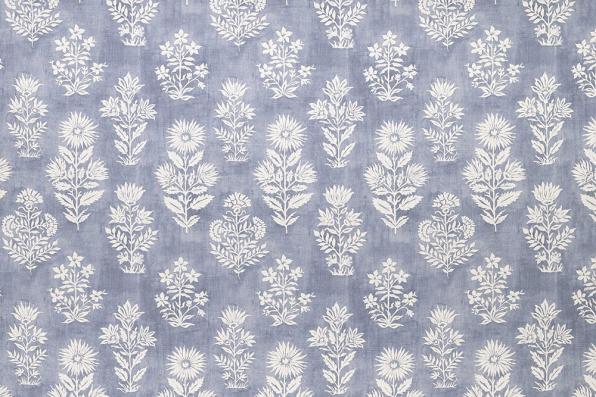 Ткань Floral Batik Cornflower Blue  -  Galleria Arben / Галерея Арбен