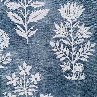 Ткань Floral Batik Cornflower Blue  -  Galleria Arben / Галерея Арбен