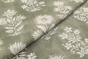 Ткань Floral Batik Fennel  -  Galleria Arben / Галерея Арбен