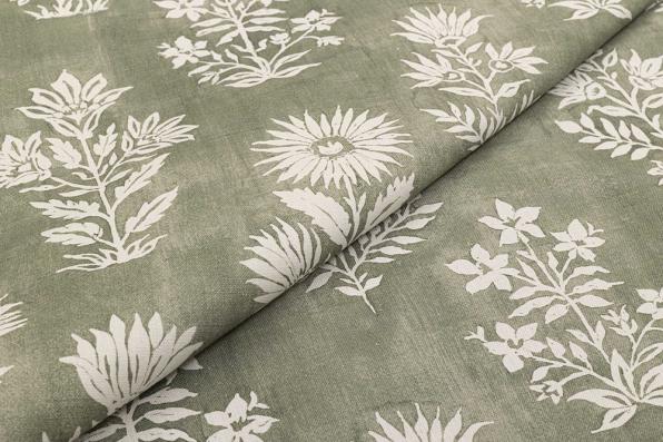 Ткань Floral Batik Fennel  -  Galleria Arben / Галерея Арбен