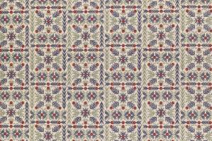Ткань Mughal Garden Indigo Cochineal  -  Galleria Arben / Галерея Арбен