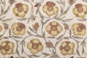 Ткань Pondicherry Trail Turmeric Madder  -  Galleria Arben / Галерея Арбен