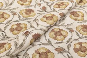 Ткань Pondicherry Trail Turmeric Madder  -  Galleria Arben / Галерея Арбен