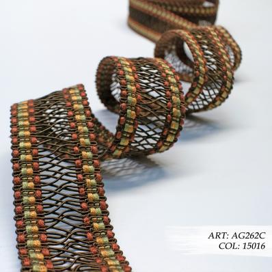 арт. AG262C col. 15016 / Тесьма галун ажурный