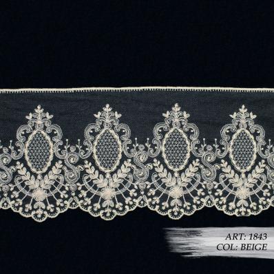 арт. 1843 col. Beige /  Французское кружево