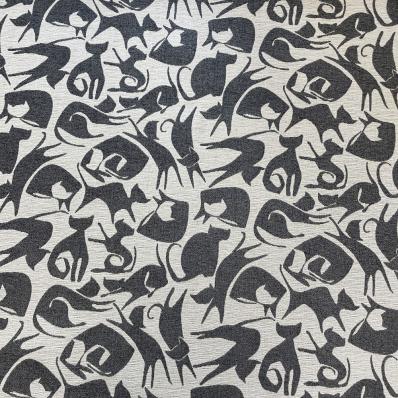 Ткань Cool For Cats 948 Charcoal  -  Galleria Arben / Галерея Арбен