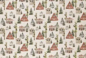 Ткань Cabanon 11 Red  -  Galleria Arben / Галерея Арбен